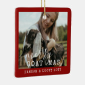 Funny Goat Specialized Photo Boerderij Pet Kerstmi Keramisch Ornament (Rechts)
