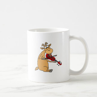 Funny Goat Speling Fiddle Cartoon Koffiemok