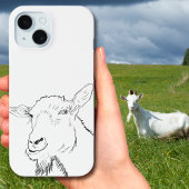 Funny Goat Stylish Line Drawing Animal Art Design Case-Mate iPhone Case