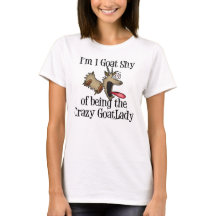 Funny Goat T-shirt Dames Baby Doll Shirt van Bella
