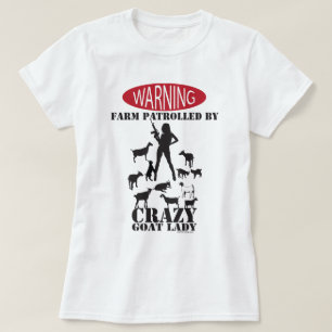 FUNNY GOAT   Waarschuwing van Boerderij Patrolled  T-shirt