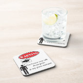 Funny Goat Warning Drankjes Onderzetter (Rechterzijde)