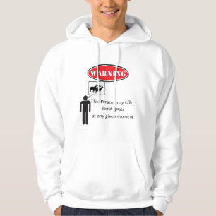 Funny Goat Warning Hoodie