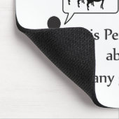 Funny Goat Warning Muismat (Hoek)