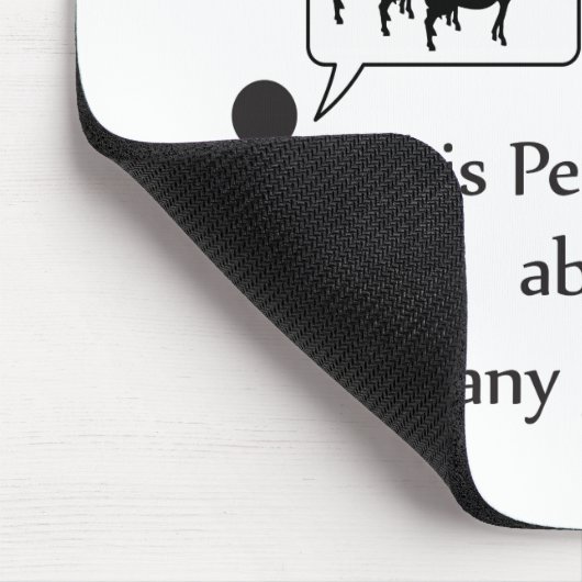 Funny Goat Warning Muismat (Hoek)