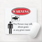 Funny Goat Warning Muismat (Met muis)