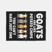 Funny Goats Are Like Tato Chips, You Cant Have Jus Fleece Deken (Voorkant (Horizontaal))