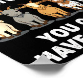 Funny Goats Are Like Tato Chips, You Cant Have Jus Poster (Hoek)