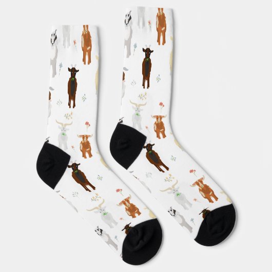 Funny Goats Farm Animals Sokken (Rechts)