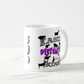 FUNNY GOATS | Gemakkelijk verstoord door Paars van Koffiemok (Voorkant rechts)