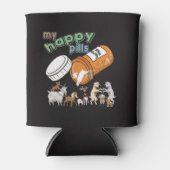 FUNNY GOATS | Mijn Happy Pills GetYerGoat Blikjeskoeler (Voorkant)