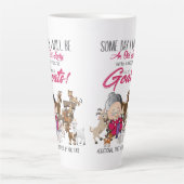 Funny Goats - Old Lady House vol met geiten Latte Mok (Voorkant)