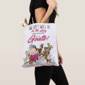 Funny Goats - Old Lady House vol met geiten Tote Bag (Dichtbij)