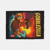 Funny Gobblezilla Meme Thanksgiving And 6-7 Christ Fleece Deken (Voorkant (Horizontaal))