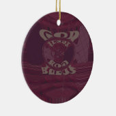 Funny God Bless kenya Hakuna Matata Giraffes wov Keramisch Ornament (Rechts)