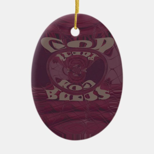 Funny God Bless kenya Hakuna Matata Giraffes wov Keramisch Ornament (Voorkant)