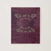 Funny God Bless kenya Hakuna Matata Giraffes wov Legpuzzel (Verticaal)