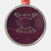 Funny God Bless kenya Hakuna Matata Giraffes wov Metalen Ornament (Voorkant)