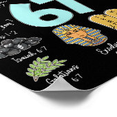 Funny God Did It First 67 Meme Jesus Christian Bib Poster (Hoek)