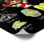 Funny God Did It First 67 Meme Jesus Christian Bib Poster (Hoek)