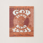 Funny God zegende U Golden kenya Hakuna Matata G Legpuzzel (Verticaal)