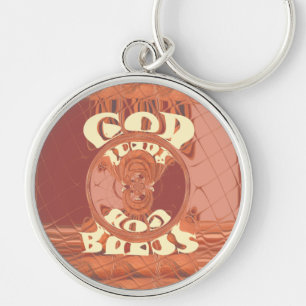 Funny God zegende U Golden kenya Hakuna Matata G Sleutelhanger