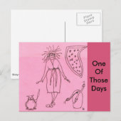 Funny Goddess Cat Gak Briefkaart (Voorkant / Achterkant)