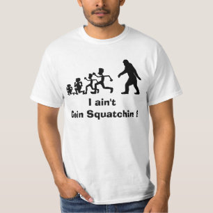Funny goin Squatchin evolutie T-shirt
