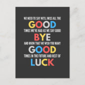 Funny Going Away Farewell Briefkaart (Voorkant)