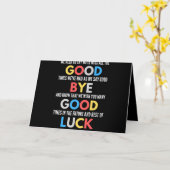 Funny Going Away Farewell Kaart (Gele Bloem)