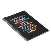 Funny Going Away Farewell Notitieboek (Rechterzijde)