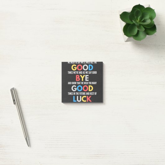 Funny Going Away Farewell Post-it® Notes (Kantoor)