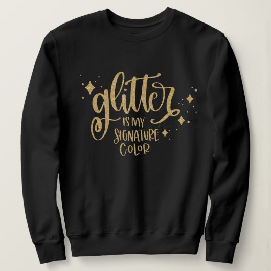 Funny Gold Glitter Quote voor ambachtslieden Trui (Design voorkant)