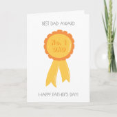 Funny Gold Medal Award Vaderdag Kaart (Voorkant)