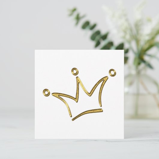Funny Golden Crown - luxe royal 1 (Staand voorkant)