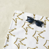 Funny Golden Crown - luxe royal 1 Strandlaken (In situ)