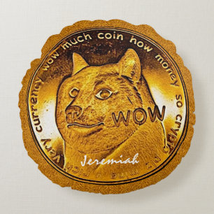 Funny Golden Dopostin Rond Kussen