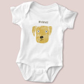 Funny Golden Labrador Retriever Dog Custom Romper