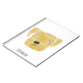 Funny Golden Labrador Retriever Dog Notitieboek (Linkerzijde)