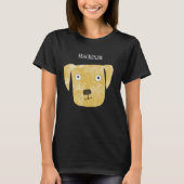 Funny Golden Labrador Retriever Dog T-shirt (Voorkant)