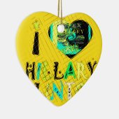 Funny Golden lovey Amazing Hope Hillary for USA Co Keramisch Ornament (Rechts)