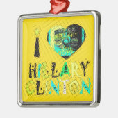 Funny Golden lovey Amazing Hope Hillary for USA Co Metalen Ornament (Links)