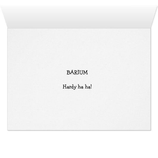 Funny Golden Retriever Barium Scientist Joke (Binenzijde Horizontaal (Onderkant))