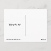 Funny Golden Retriever Construction Joke Meme Briefkaart (Achterkant)