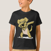 Funny Golden Retriever Dabbing T-shirt (Voorkant)
