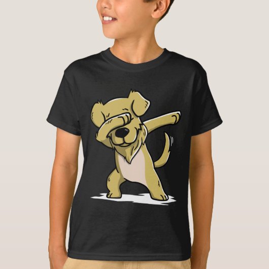 Funny Golden Retriever Dabbing T-shirt (Voorkant)