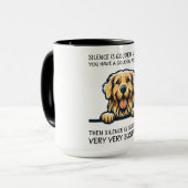 Funny Golden Retriever Dog Mok (Voorkant links)