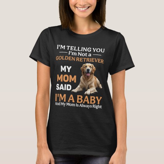 Funny Golden Retriever Dog T-shirt (Voorkant)