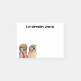 Funny Golden Retriever Dog Teacher Post-it® Notes