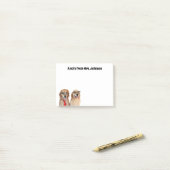 Funny Golden Retriever Dog Teacher Post-it® Notes (Op bureau)